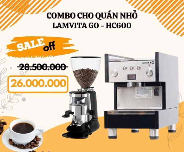 Combo máy xay + máy pha cà phê Lamvita HC600